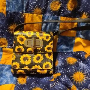Sunflowers Small Crossbody Bag Wallet Purse